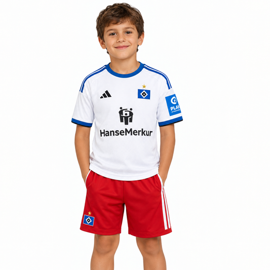 Kinder-Set Hamburger SV Heimtrikot 26/27 Trikot und Shorts