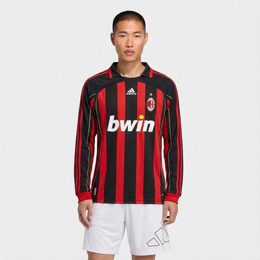 AC Milan Langarm Heimtrikot 07/08 Herren Fan-Version (Retro)