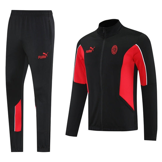 AC Milan Trainingsanzug 25/26 Jacke und Hose Herren Schwarz & Rot