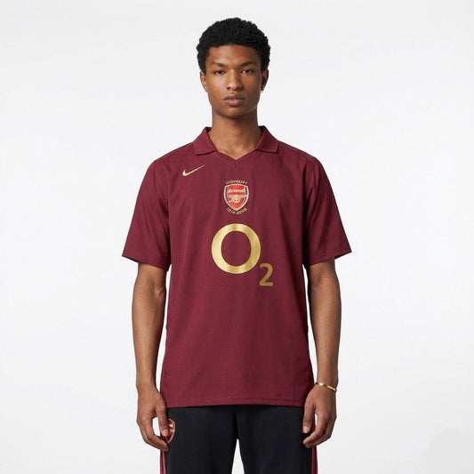 Arsenal Heimtrikot 05/06 Herren Fan-Version Bordeaux (Retro)