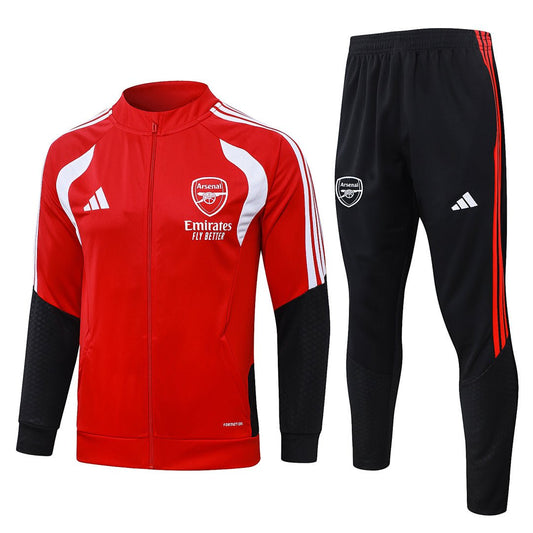 Arsenal Trainingsanzug 26/27 Jacke Rot und Hose Schwarz