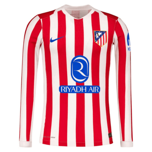 Atlético Madrid Langarm Heimtrikot 25/26 Herren Fan-Version