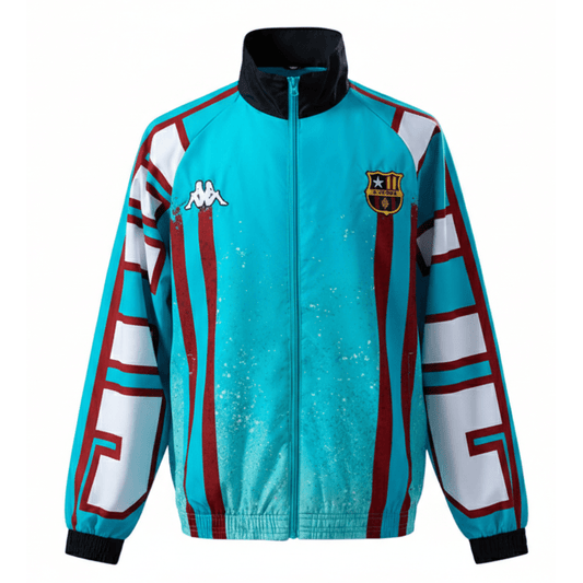Barcelona Jacke Retro Herren Blau