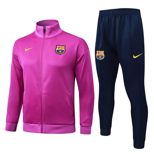 Barcelona Trainingsanzug 25/26 Jacke Lila und Hose Herren