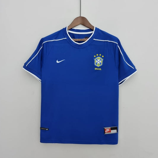Brasilien Auswärtstrikot 98/99 Herren Fan-Version Blau (Retro)