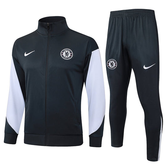 Chelsea Trainingsanzug 25/26 Jacke und Hose Schwarz Herren