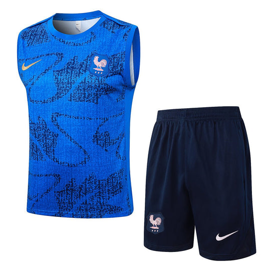 Frankreich Trainingsset 25/26 Tanktop und Shorts