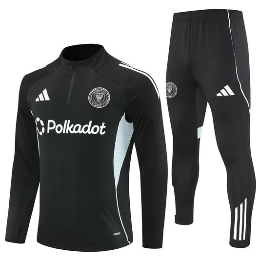 Inter Miami Trainingsanzug 25/26 Herren Jacke und Hose Schwarz
