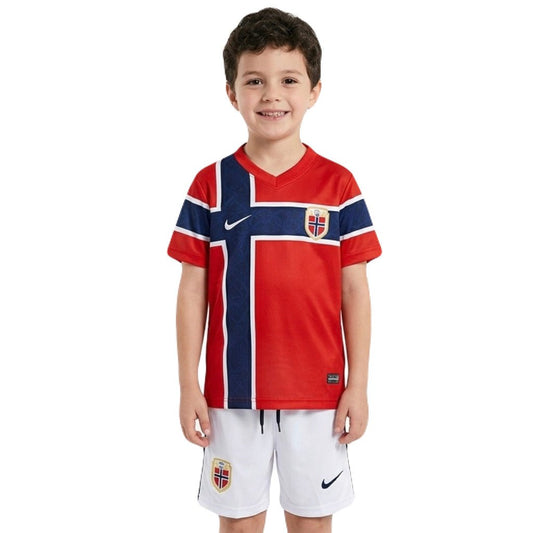 Kinder-Set Norwegen Heimtrikot 2026/27 Trikot und Shorts