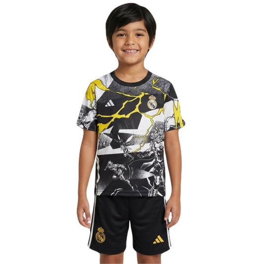 Kinder-Set Real Madrid Sonderedition Marvel 26/27 Trikot und Shorts