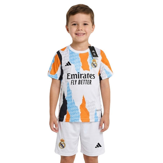 Kinder-Set Real Madrid Training 25/26 Weiß