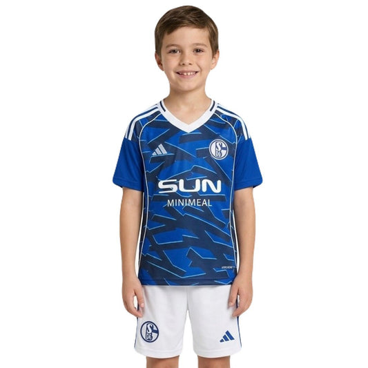 Kinder-Set Schalke 04 Heimtrikot 25/26 Trikot und Shorts