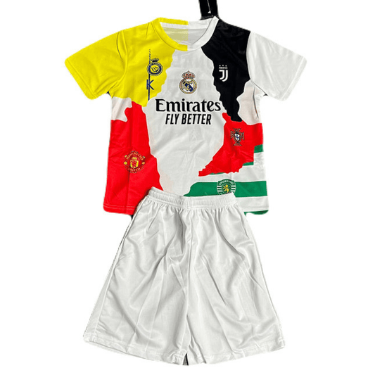 Kinder-Set Sonderedition Cristiano Ronaldo CR7 25/26 Weiß