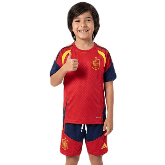 Kinder-Set Spanien Training 26/27 Trikot Rot Und Shorts