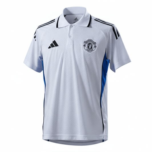 Manchester United Polohemd 25/26 Fan-version Herren Weiß