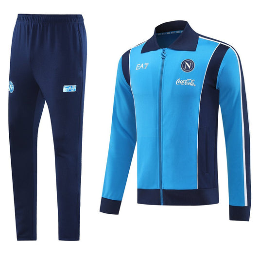 SSC Napoli Trainingsanzug 25/26 Jacke und Hose Herren Blau