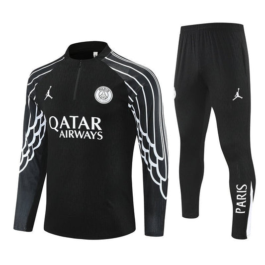 PSG x Jordan Trainingsanzug 25/26 Herren Jacke und Hose Schwarz