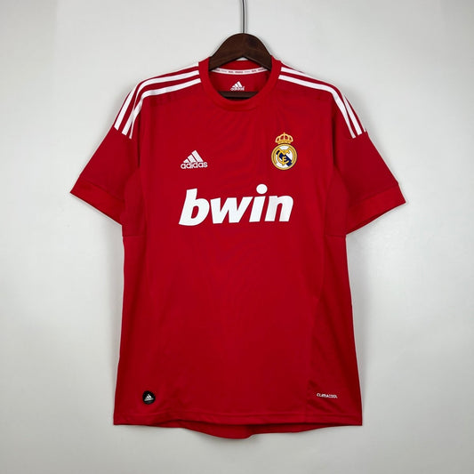 Real Madrid Auswärtstrikot 11/12 Herren Fan-Version Rot (Retro)