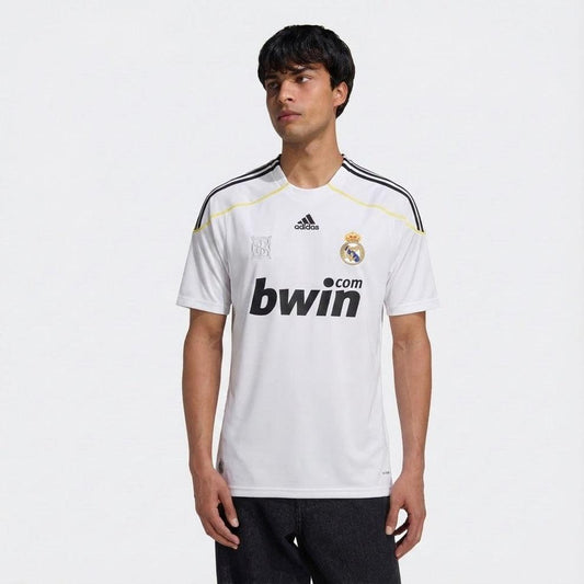 Real Madrid Heimtrikot 09/10 Herren Fan-Version Weiß (Retro)