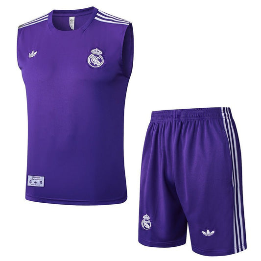 Real Madrid Trainingsset 25/26 Tanktop und Shorts Lila