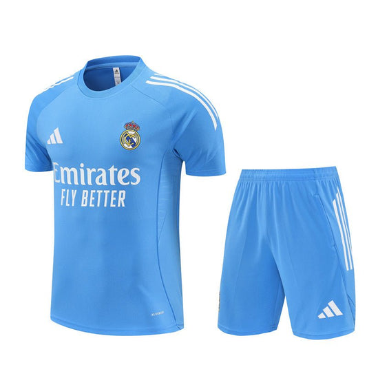 Real Madrid Trainingsset 25/26 Trikot und Shorts Blau