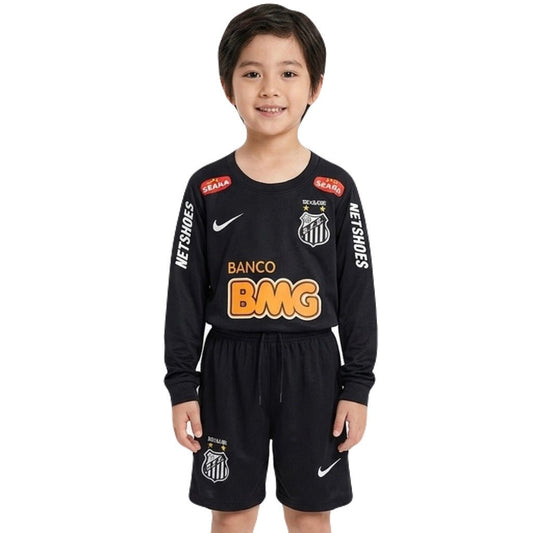 Santos Kinder-Set Auswärtstrikot Langarm 2012/13 Trikot und Shorts (Retro)