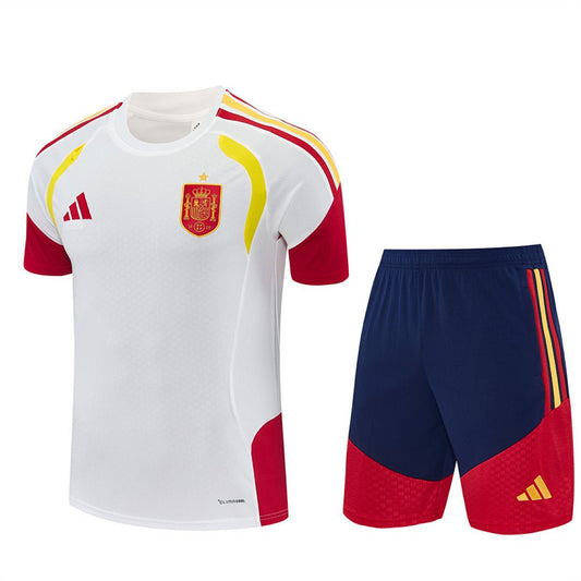 Spanien Trainingsset 26/27 Trikot Weiß und Shorts