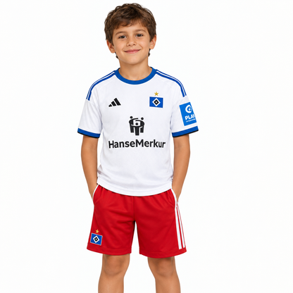 Kinder-Set Hamburger SV Heimtrikot 26/27 Trikot und Shorts