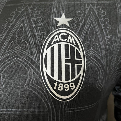 AC Milan Heimtrikot 24/25 Herren Spieler-Version Schwarz