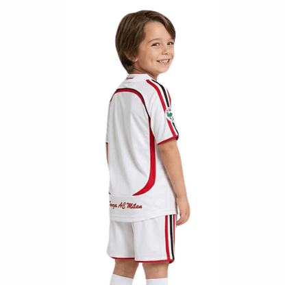 AC Milan Kinder-Set Auswärtstrikot 06/07 Weiß (Retro)