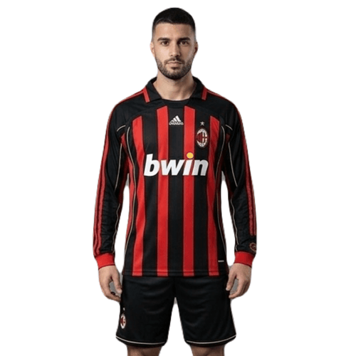 AC Milan Langarm Heimtrikot 2006/07 Herren Fan-Version Retro
