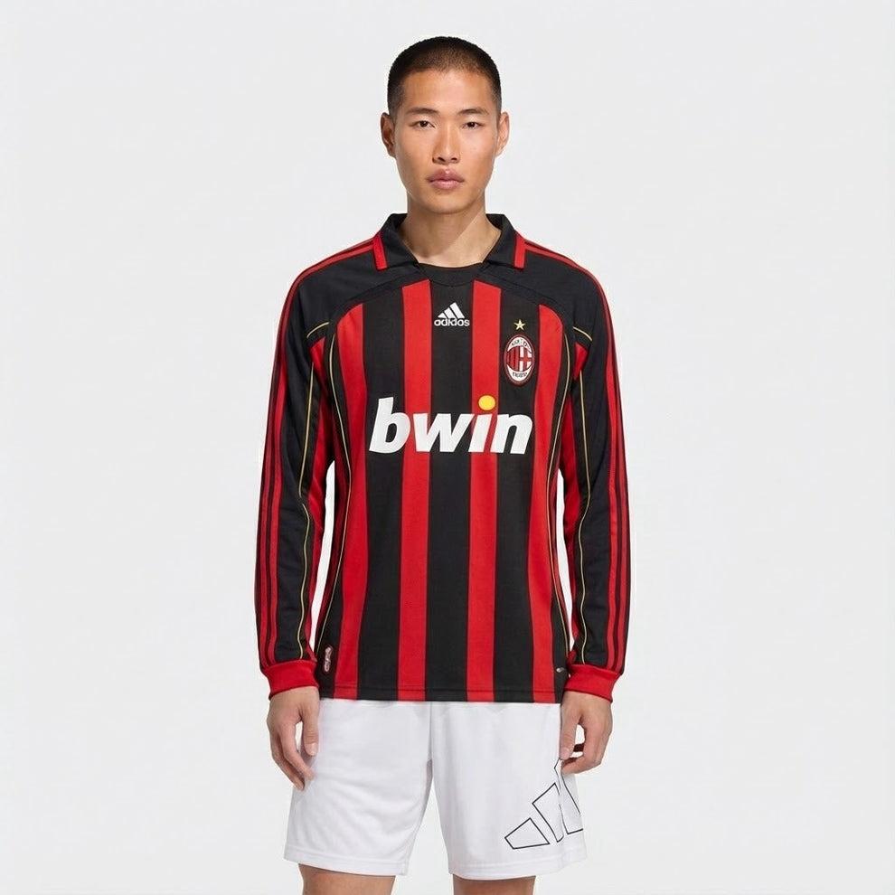 AC Milan Langarm Heimtrikot 07/08 Herren Fan-Version (Retro)
