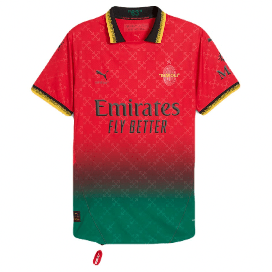 AC Milan x Off-White 25/26 Herren Fan-Version Rot