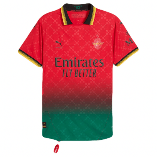 AC Milan x Off-White 25/26 Herren Fan-Version Rot