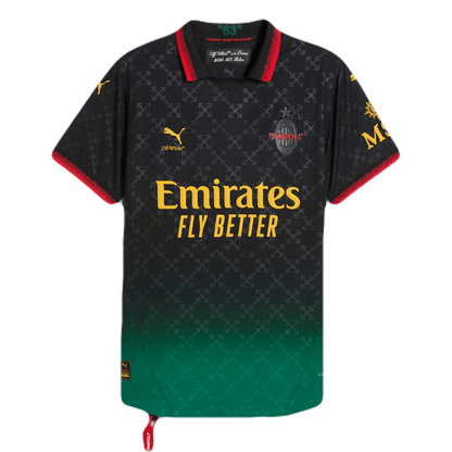 AC Milan x Off-White 25/26 Herren Fan-Version Schwarz
