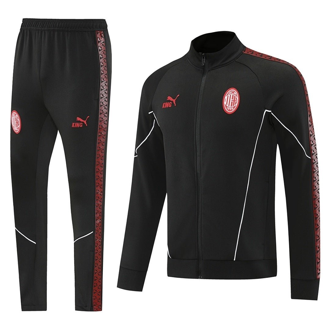 AC Milan Trainingsanzug 25/26 Jacke und Hose Herren Schwarz
