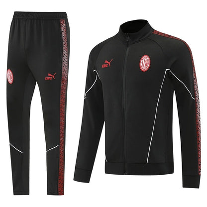 AC Milan Trainingsanzug 25/26 Jacke und Hose Herren Schwarz