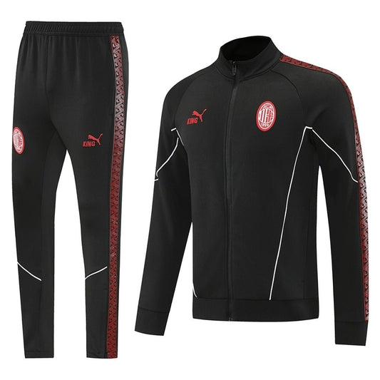 AC Milan Trainingsanzug 25/26 Jacke und Hose Herren Schwarz