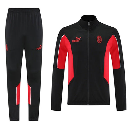AC Milan Trainingsanzug 25/26 Jacke und Hose Herren Schwarz & Rot