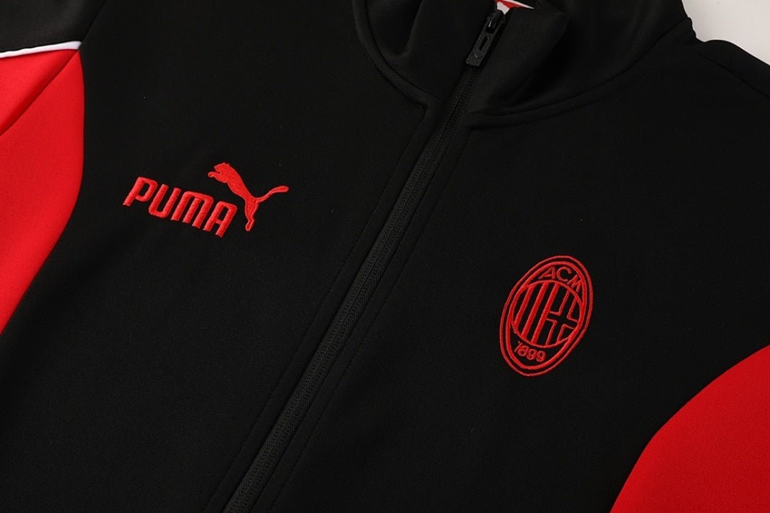 AC Milan Trainingsanzug 25/26 Jacke und Hose Herren Schwarz & Rot