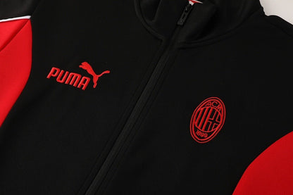 AC Milan Trainingsanzug 25/26 Jacke und Hose Herren Schwarz & Rot