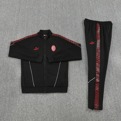AC Milan Trainingsanzug 25/26 Jacke und Hose Herren Schwarz