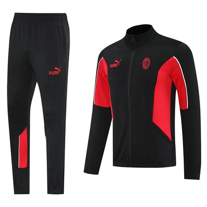 AC Milan Trainingsanzug 25/26 Jacke und Hose Herren Schwarz & Rot