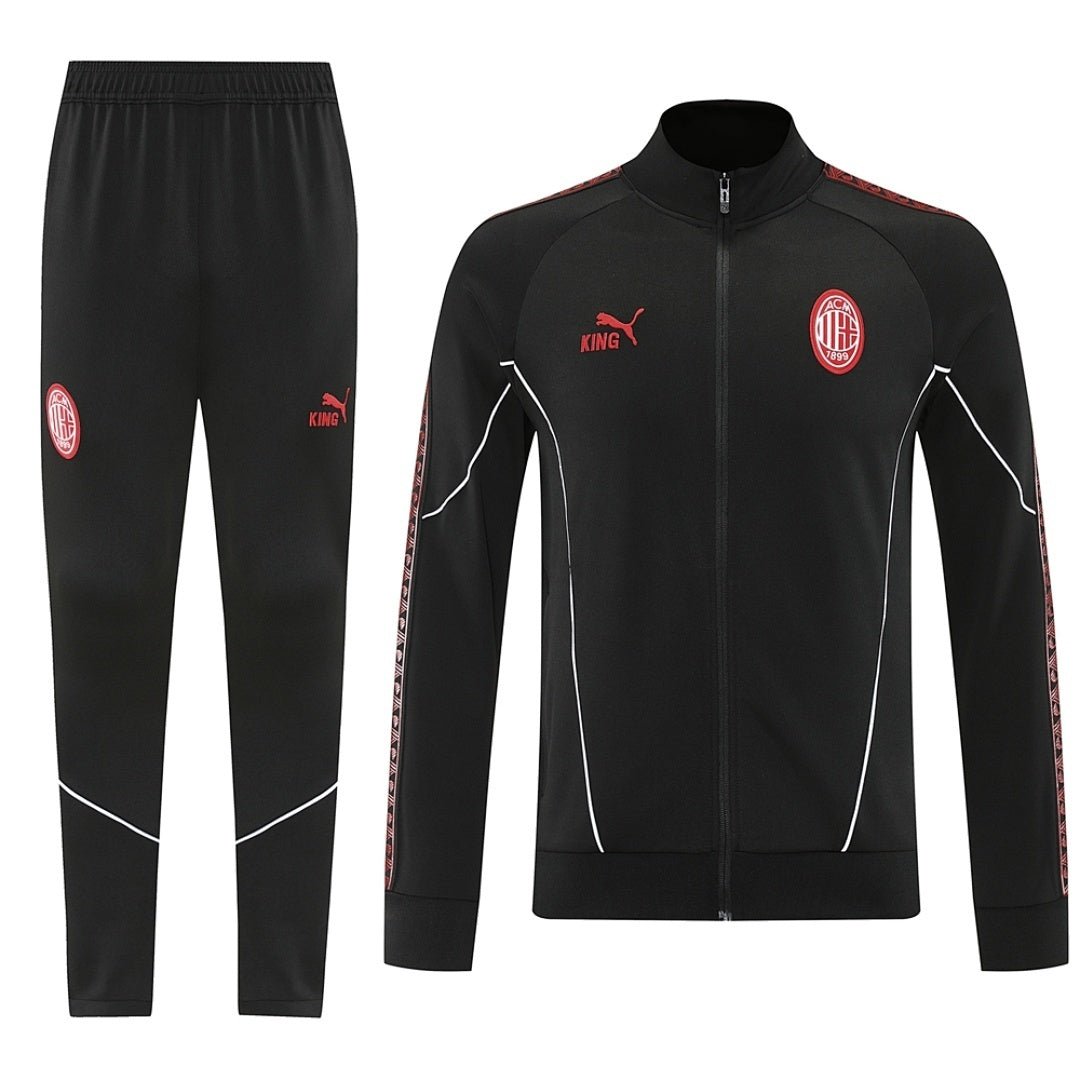 AC Milan Trainingsanzug 25/26 Jacke und Hose Herren Schwarz