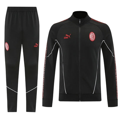 AC Milan Trainingsanzug 25/26 Jacke und Hose Herren Schwarz