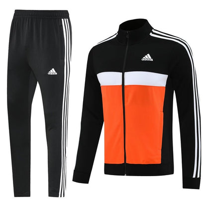Adidas Trainingsanzug Jacke Orange und Hose Schwarz Herren