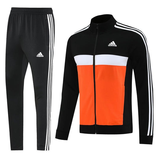 Adidas Trainingsanzug Jacke Orange und Hose Schwarz Herren