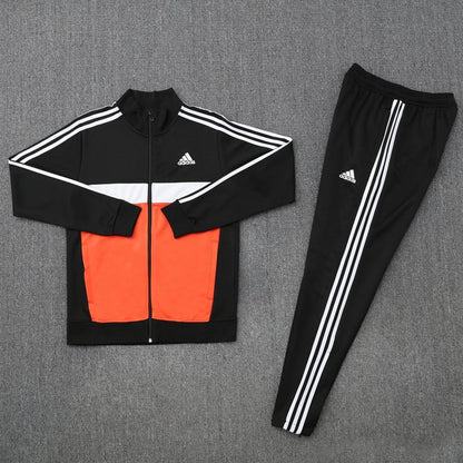 Adidas Trainingsanzug Jacke Orange und Hose Schwarz Herren
