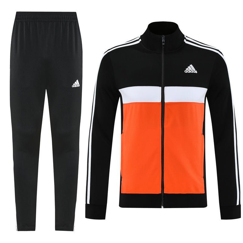 Adidas Trainingsanzug Jacke Orange und Hose Schwarz Herren