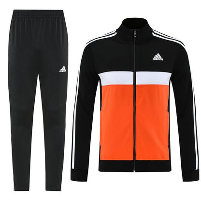 Adidas Trainingsanzug Jacke Orange und Hose Schwarz Herren